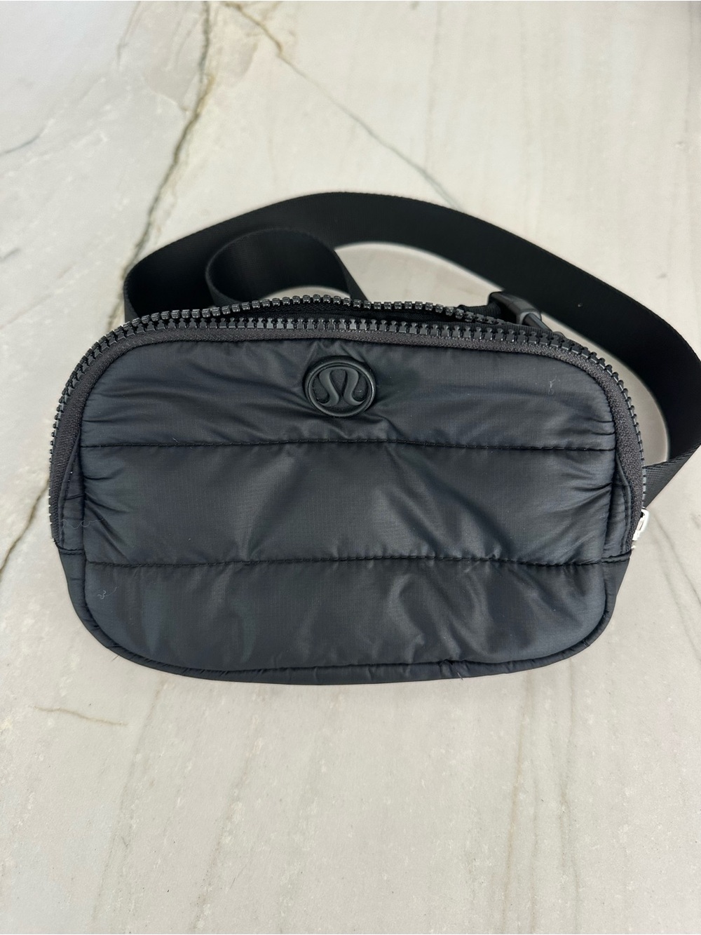 lululemon athletica Quilted Black Belt Bag